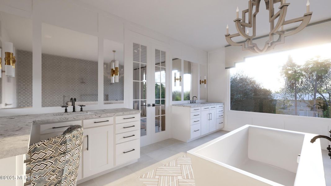 Furnished interior view inside a new home in , Atlantic Beach (Image 8). Furnished interior view inside a new home in , Atlantic Beach (Image 8).