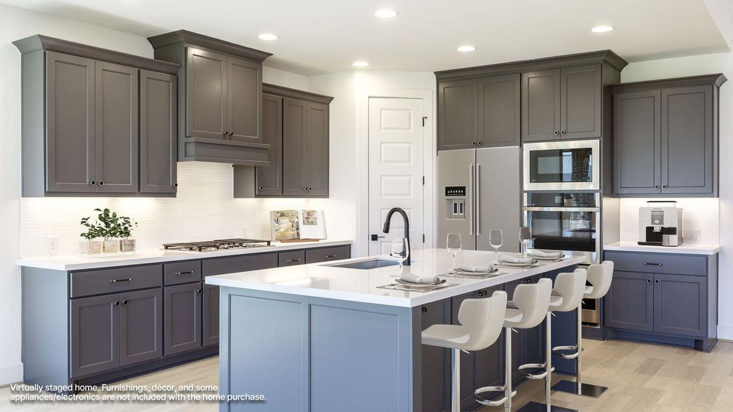 Furnished interior view inside a new home in Santa Rita Ranch - Eldorado, Liberty Hill (Image 6).