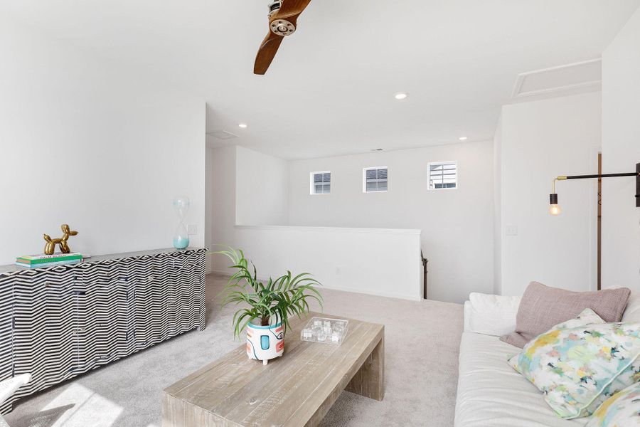 Furnished interior view inside a new home in Sweetgrass at Summers Corner, Summerville (Image 10). Furnished interior view inside a new home in Sweetgrass at Summers Corner, Summerville (Image 10).