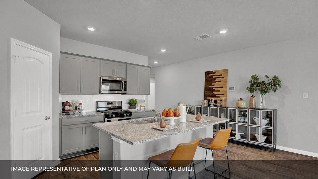 Furnished interior view inside a new home in Watermill, Uhland (Image 19).