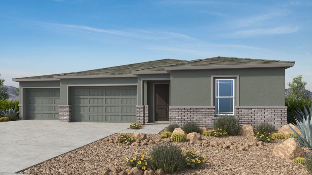 Representative exterior photo of a completed home built from the Wren by Taylor Morrison in Verdin Odyssey Collection, Phoenix, AZ (Image 4).