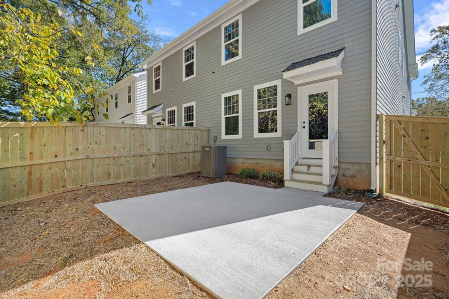 Exterior details and patio area of a home in , Charlotte (Image 3). Exterior details and patio area of a home in , Charlotte (Image 3).