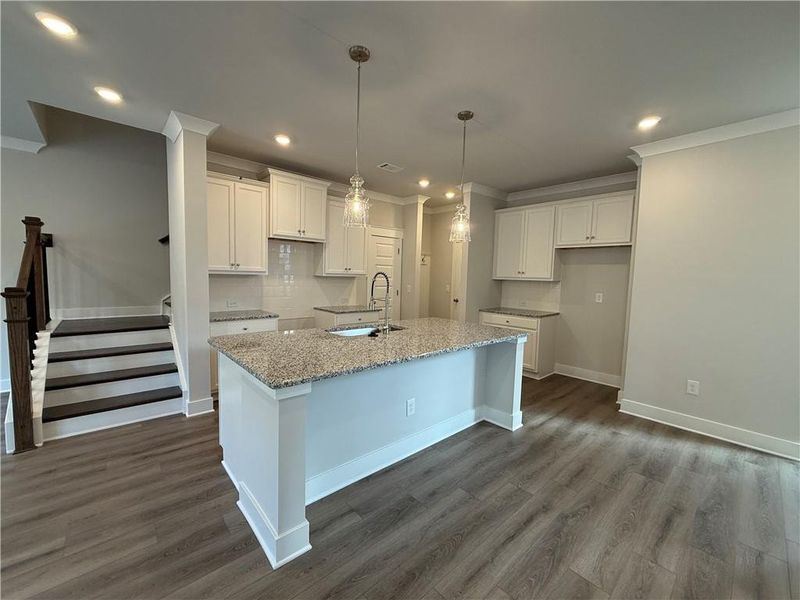 Furnished interior view inside a new home in The Towns at Auburn Station West, Auburn (Image 6).