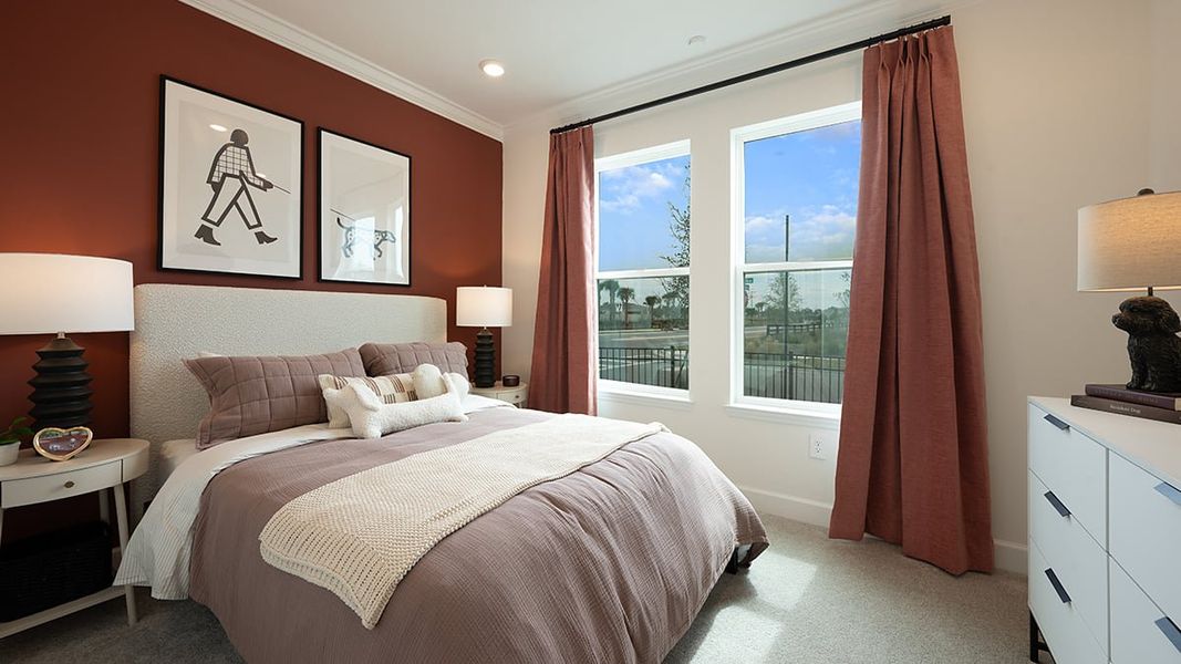Representative furnished interior of a home built from the Bainbridge by Taylor Morrison in Esplanade at McKinnon Groves, Winter Garden (Image 13).