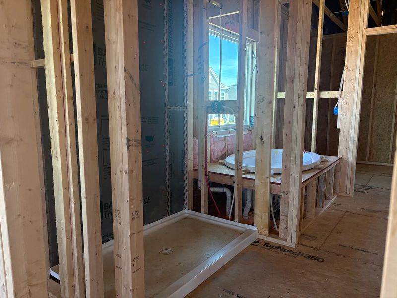In-progress construction of a new home in The Point, Rolesville, NC (Image 17).