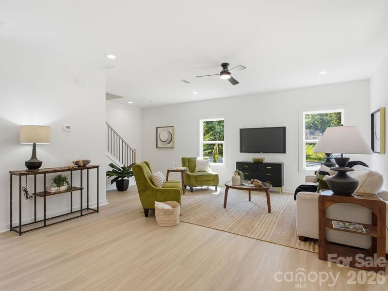 Furnished interior view inside a new home in , Charlotte (Image 15).