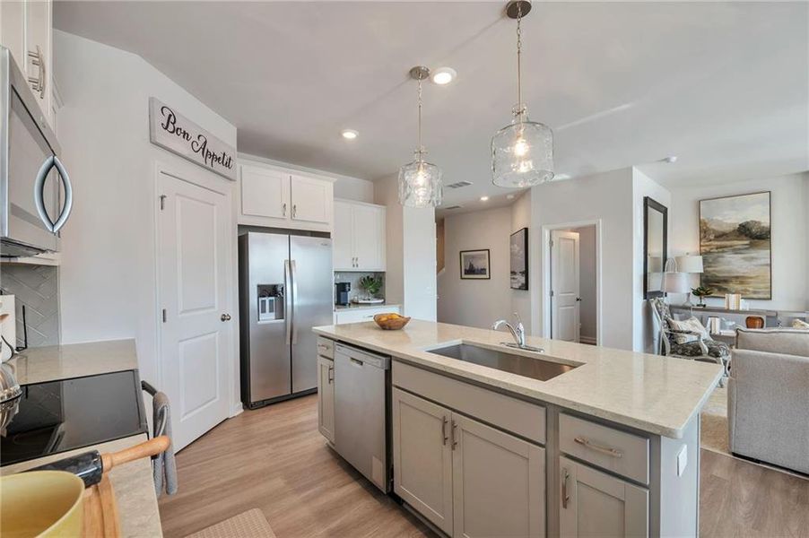 Furnished interior view inside a new home in , Calhoun (Image 2).