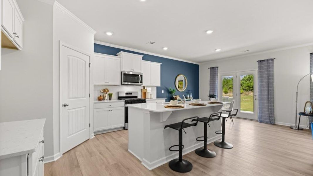 Furnished interior view inside a new home in South Wind, Union City (Image 11).