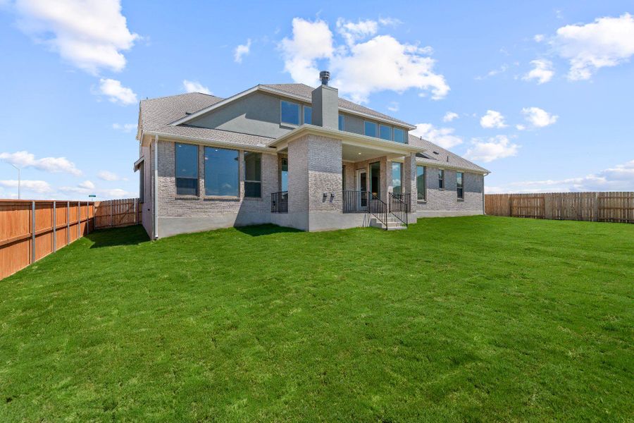 Rear of Home and Private Backyard Rear of Home and Private Backyard