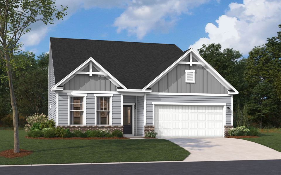 Representative exterior photo of a completed home built from the The Jefferson by Stanley Martin Homes in Green Tree Place, Anderson, SC (Image 52).