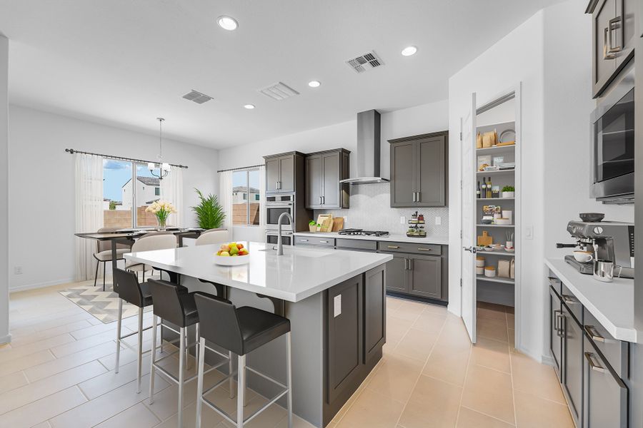 Representative furnished interior of a home built from the Kingston by Taylor Morrison in Combs Ranch, Queen Creek (Image 3).