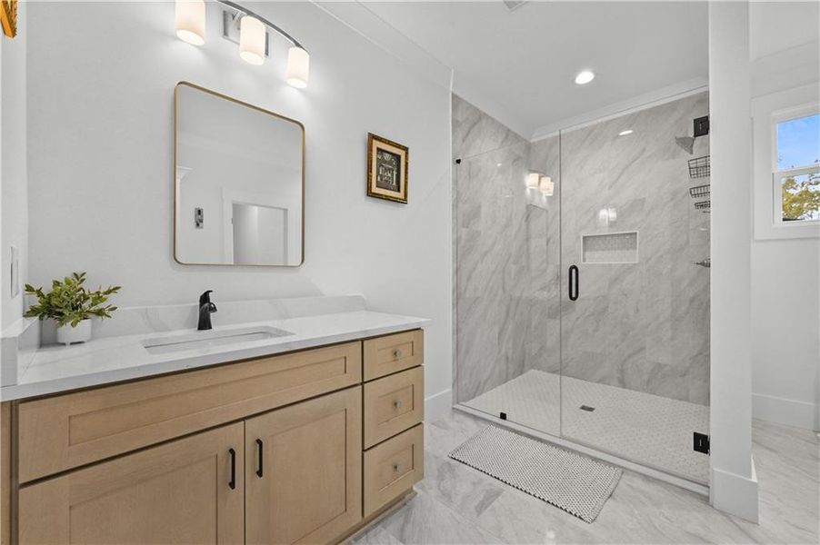 Furnished interior view inside a new home in , Buford (Image 13).