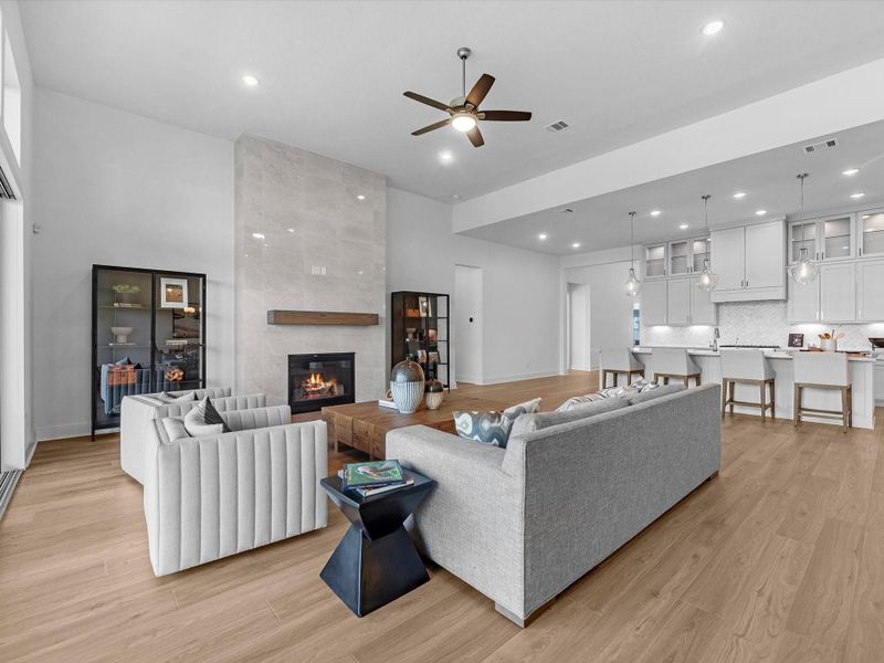 Furnished interior view inside a new home in Dunham Pointe, Cypress (Image 14).