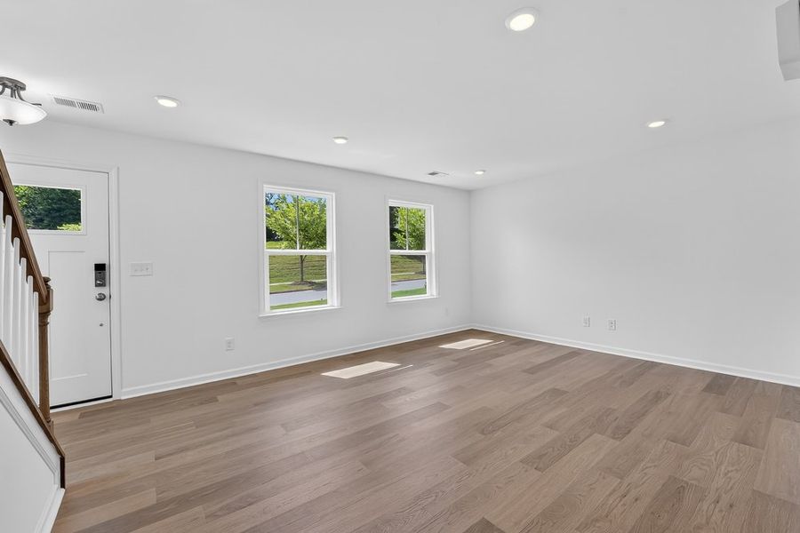 Spacious, unfurnished interior of a new home in Senata at Research Park, Charlotte (Image 19). Spacious, unfurnished interior of a new home in Senata at Research Park, Charlotte (Image 19).
