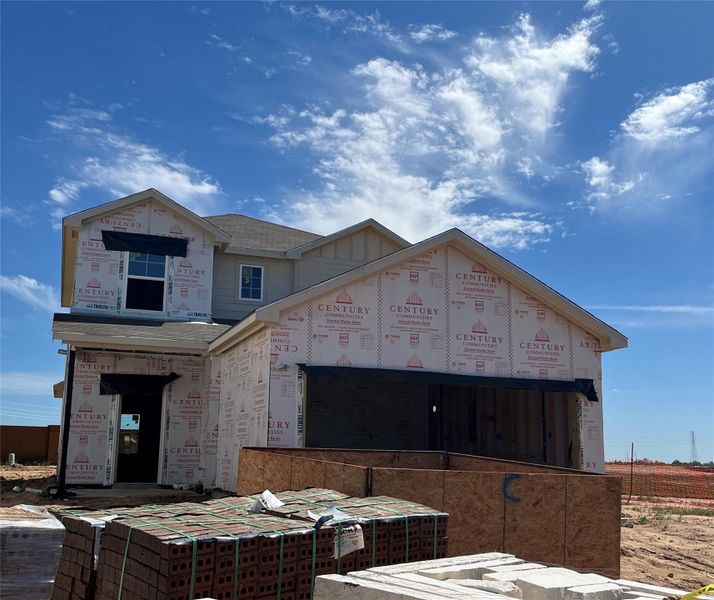 In-progress construction of a new home in Sanford Farms, Waller, TX (Image 20).