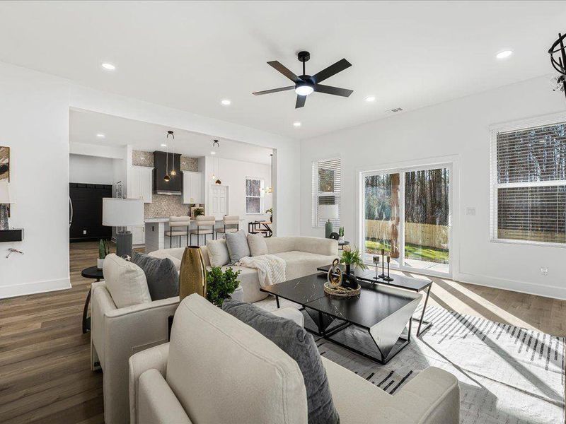 Furnished interior view inside a new home in , Dallas (Image 10).