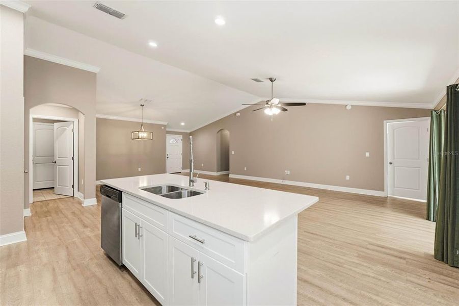 Furnished interior view inside a new home in , Lakeland (Image 7). Furnished interior view inside a new home in , Lakeland (Image 7).