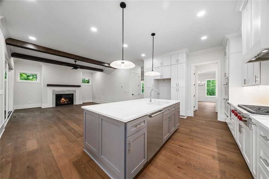 Furnished interior view inside a new home in , Atlanta (Image 58).