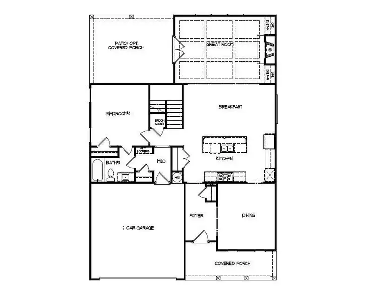2D floor plan layout of this home in Hemingway, Flowery Branch, GA (Image 6). 2D floor plan layout of this home in Hemingway, Flowery Branch, GA (Image 6).