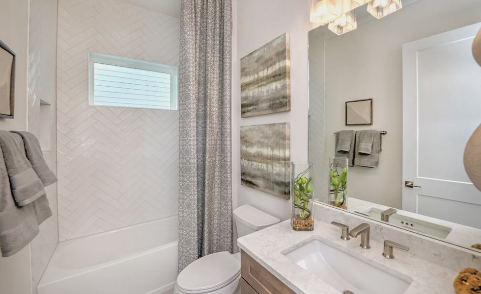 Furnished interior view inside a new home in Oakmont, Gainesville (Image 22). Furnished interior view inside a new home in Oakmont, Gainesville (Image 22).