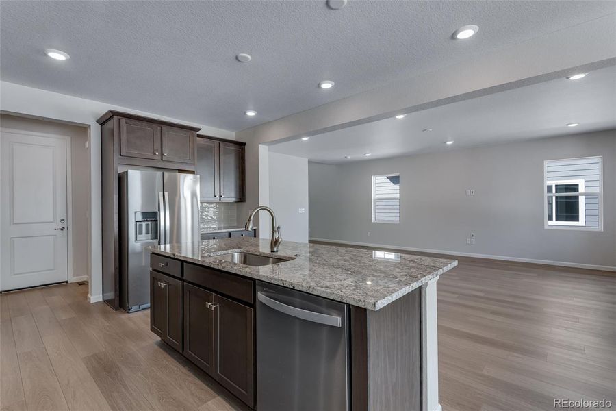 Furnished interior view inside a new home in Medley at Reunion Ridge, Commerce City (Image 12).