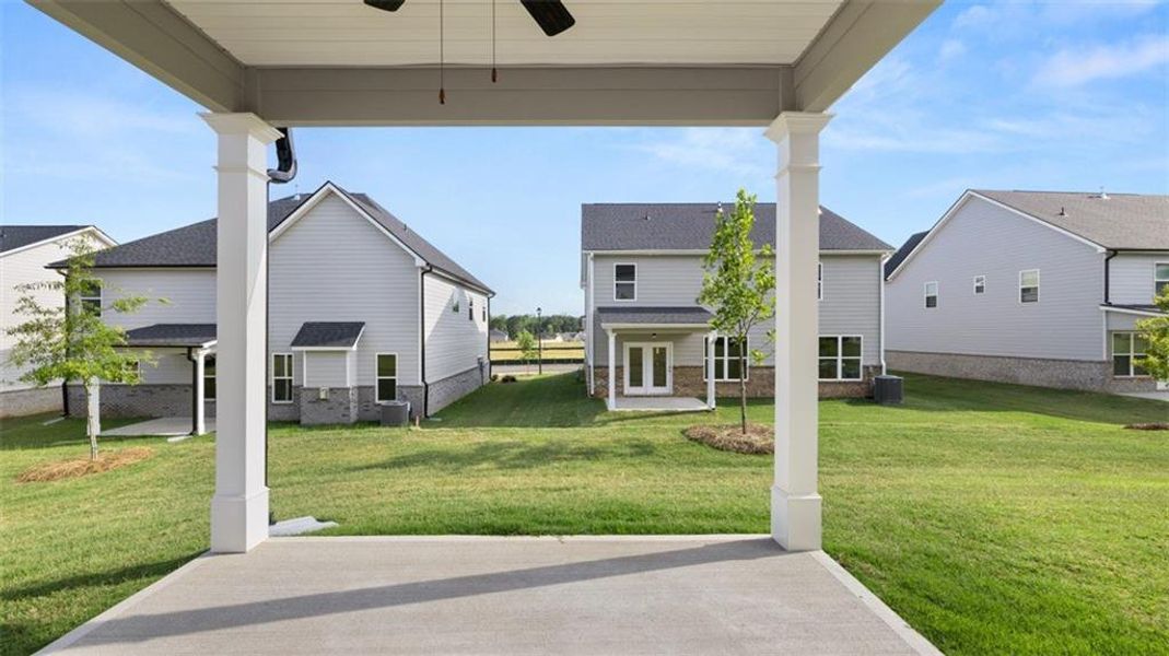 Exterior details and patio area of a home in Wildwood, Covington (Image 29).