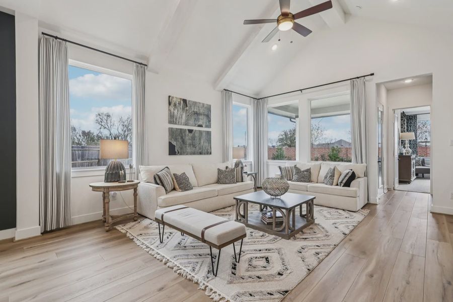 Representative furnished interior of a home built from the Orlando by Chesmar Homes in Wood Leaf Reserve, Tomball (Image 5). Representative furnished interior of a home built from the Orlando by Chesmar Homes in Wood Leaf Reserve, Tomball (Image 5).