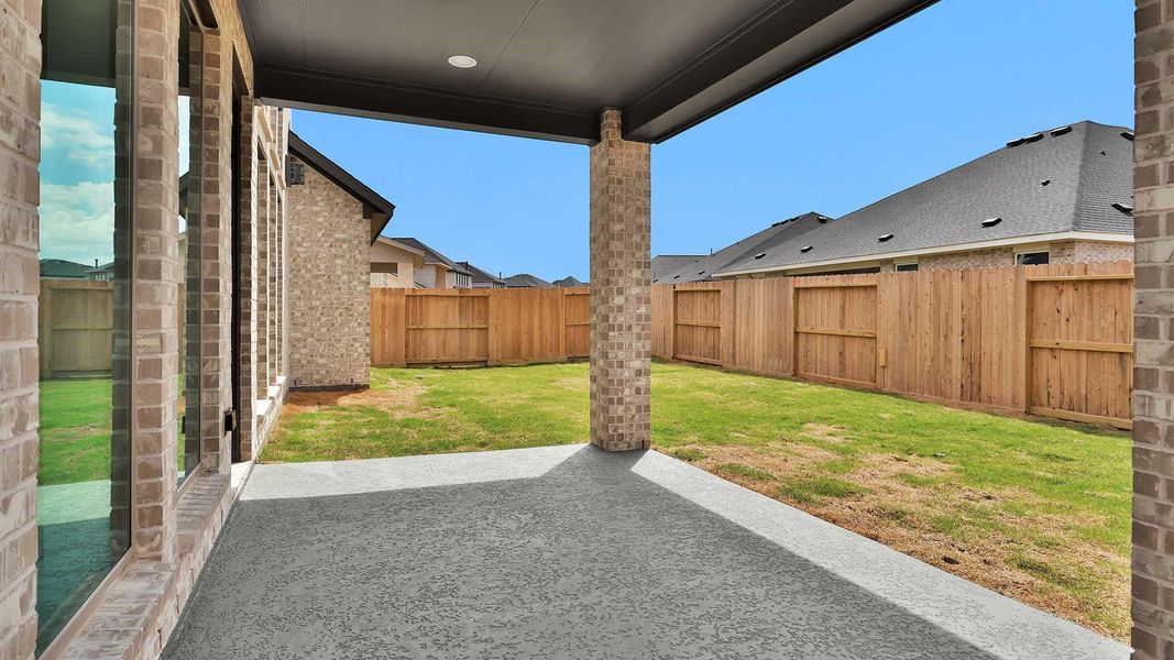 Exterior details and patio area of a home in Cross Creek West, Fulshear (Image 3). Exterior details and patio area of a home in Cross Creek West, Fulshear (Image 3).