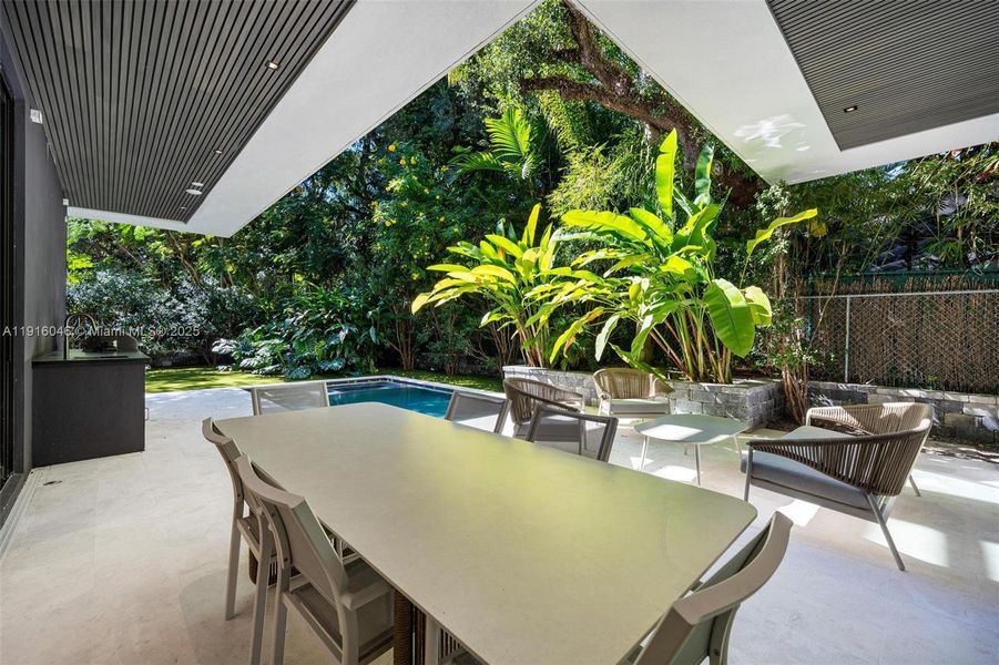 Exterior details and patio area of a home in , Miami (Image 28). Exterior details and patio area of a home in , Miami (Image 28).