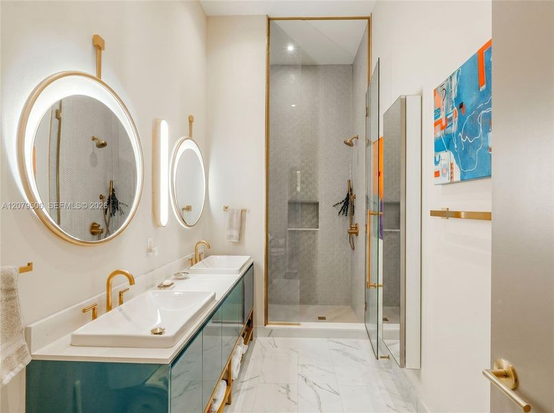 Furnished interior view inside a new home in , Miami (Image 14).