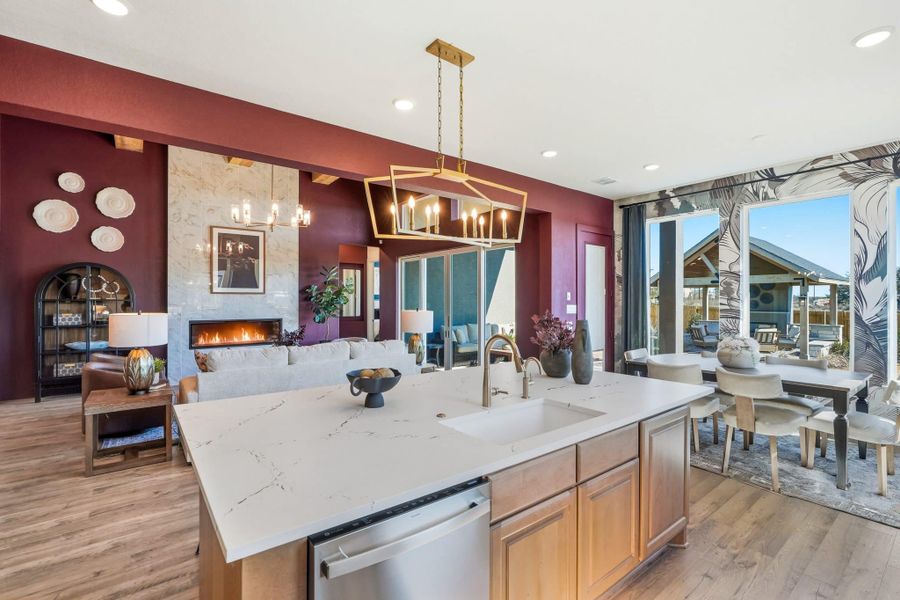 Furnished interior view inside a new home in Prominence, San Antonio (Image 40).