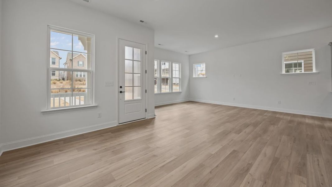 The Brentwood Plan by DRB Homes in River District, Charlotte NC.- Living area The Brentwood Plan by DRB Homes in River District, Charlotte NC.- Living area