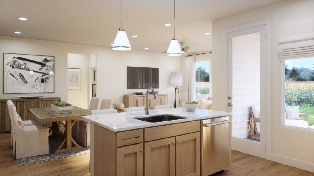 Representative furnished interior of a home built from the 4012 by Risewell Homes in Parkton Square, Kyle (Image 5). Representative furnished interior of a home built from the 4012 by Risewell Homes in Parkton Square, Kyle (Image 5).
