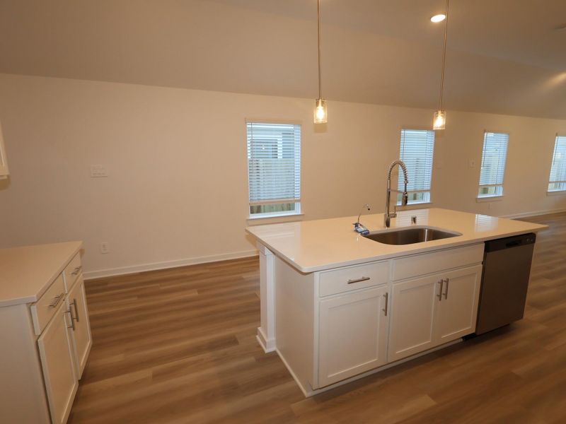 Furnished interior view inside a new home in Pinewood at Grand Texas, New Caney (Image 6).