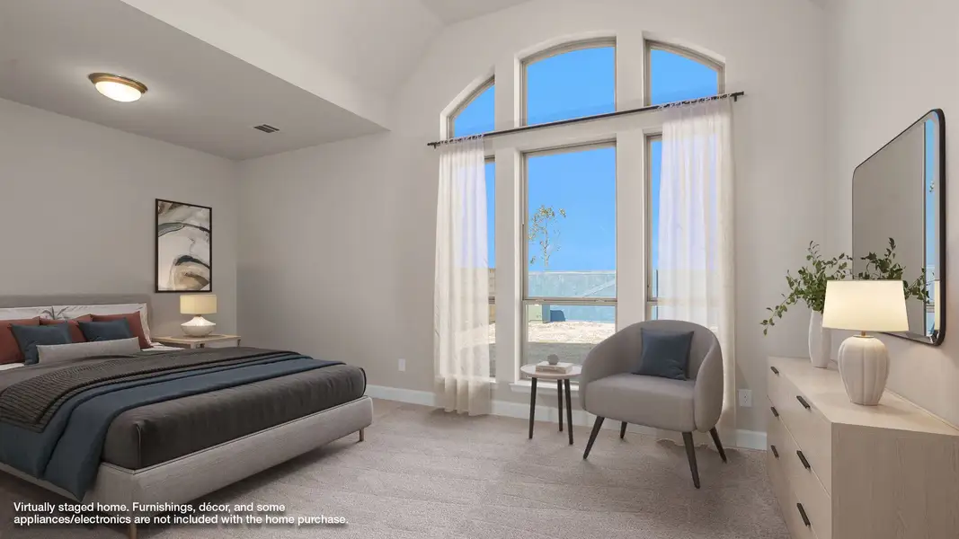 Representative furnished interior of a home built from the 3546W by Perry Homes in Jordan Ranch, Katy (Image 4).
