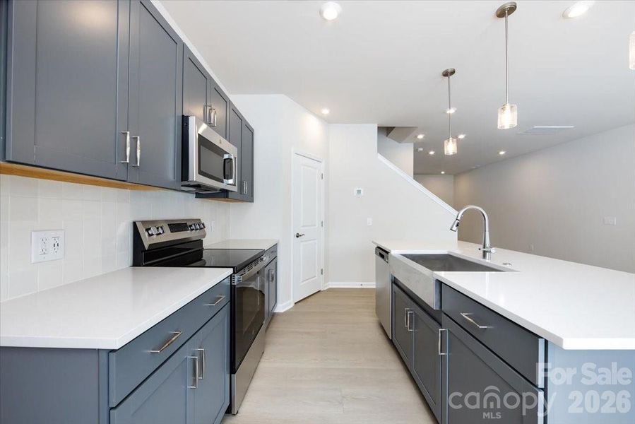 Furnished interior view inside a new home in Fifteen 15 Cannon, Charlotte (Image 8). Furnished interior view inside a new home in Fifteen 15 Cannon, Charlotte (Image 8).