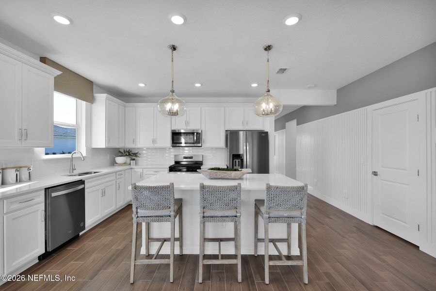 Furnished interior view inside a new home in The Preserve at Bannon Lakes, St. Augustine (Image 6). Furnished interior view inside a new home in The Preserve at Bannon Lakes, St. Augustine (Image 6).