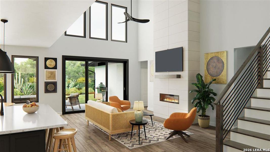 Furnished interior view inside a new home in Esperanza, Boerne (Image 4).