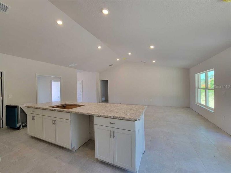 Actual home under construction.