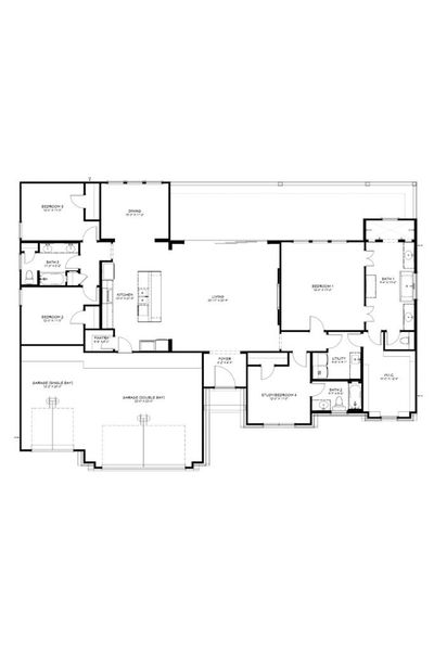 2D floor plan layout of this home in Bella Charca, Nolanville, TX (Image 3). 2D floor plan layout of this home in Bella Charca, Nolanville, TX (Image 3).