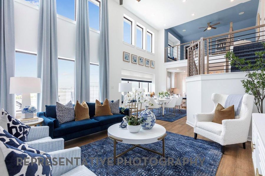 Furnished interior view inside a new home in Pomona, Manvel (Image 5).