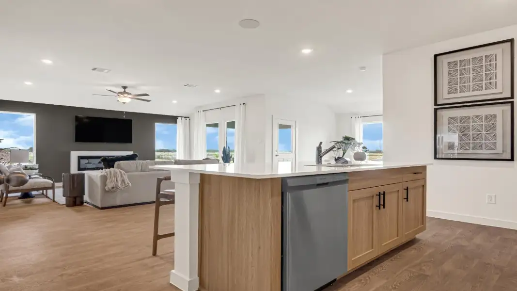 Furnished interior view inside a new home in Blue Heron Estates, Beasley (Image 8).