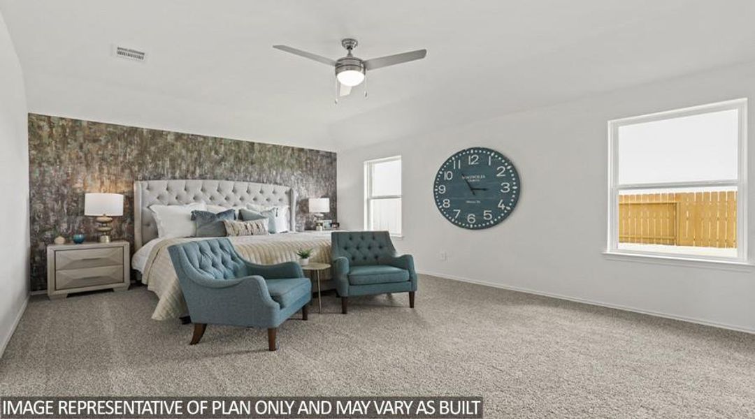 Furnished interior view inside a new home in Porters Mill, New Caney (Image 24).