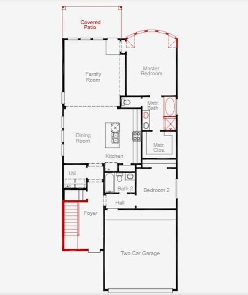 2D floor plan layout of this home in , Richmond, TX (Image 3).