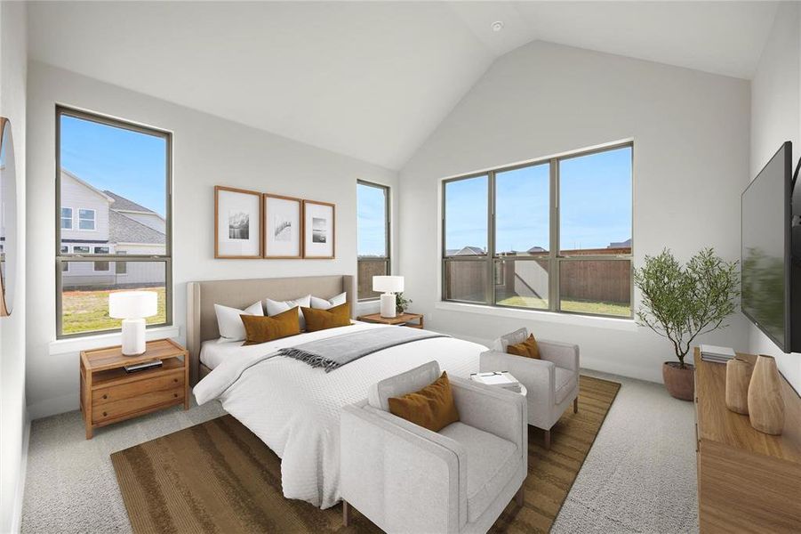 Furnished interior view inside a new home in Chatham Reserve, Providence Village (Image 23).