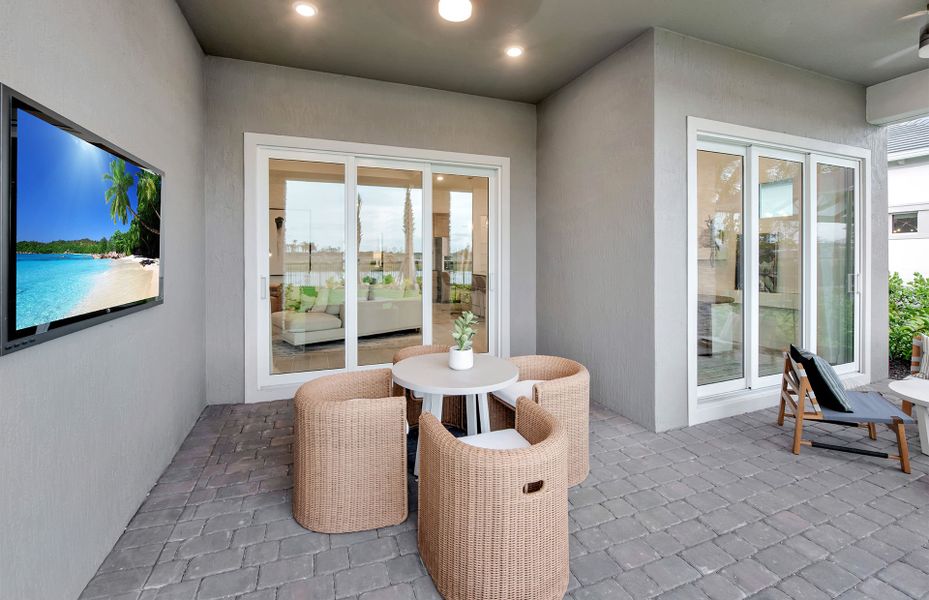 Representative furnished interior of a home built from the Prestige by DiVosta in Greyhawk Landing, Lake Worth (Image 5).