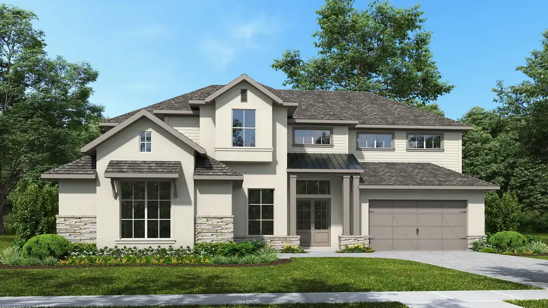 Representative exterior photo of a completed home built from the 4894F by Perry Homes in Star Farms at Lakewood Ranch, Bradenton, FL (Image 4). Representative exterior photo of a completed home built from the 4894F by Perry Homes in Star Farms at Lakewood Ranch, Bradenton, FL (Image 4).