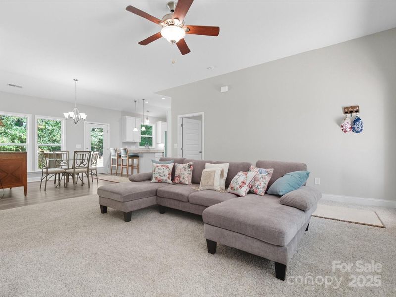 Furnished interior view inside a new home in , Wingate (Image 8).