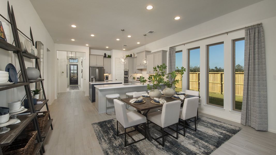 Furnished interior view inside a new home in Briggs Ranch, San Antonio (Image 10). Furnished interior view inside a new home in Briggs Ranch, San Antonio (Image 10).