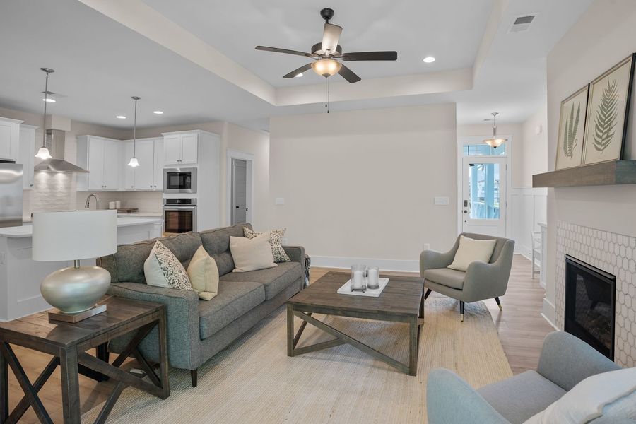 Furnished interior view inside a new home in The Sanctuary at Sunset Beach, Sunset Beach (Image 8).